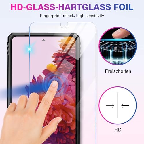 Image of for Samsung Galaxy S20 FE 5G Case with Screen Protector, Military Grade Rugged Shockproof Heavy Duty Galaxy S20 FE Protective Cover for Samsung S20 FE Magnetic Ring Kickstand Phone Case (Black)