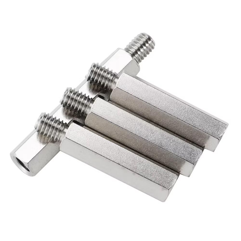 Espaciadores Hexagonales de Acero Inoxidable Separadores de Tornillos Macho-Hembra Separador M6*20+8mm (5 Piezas)