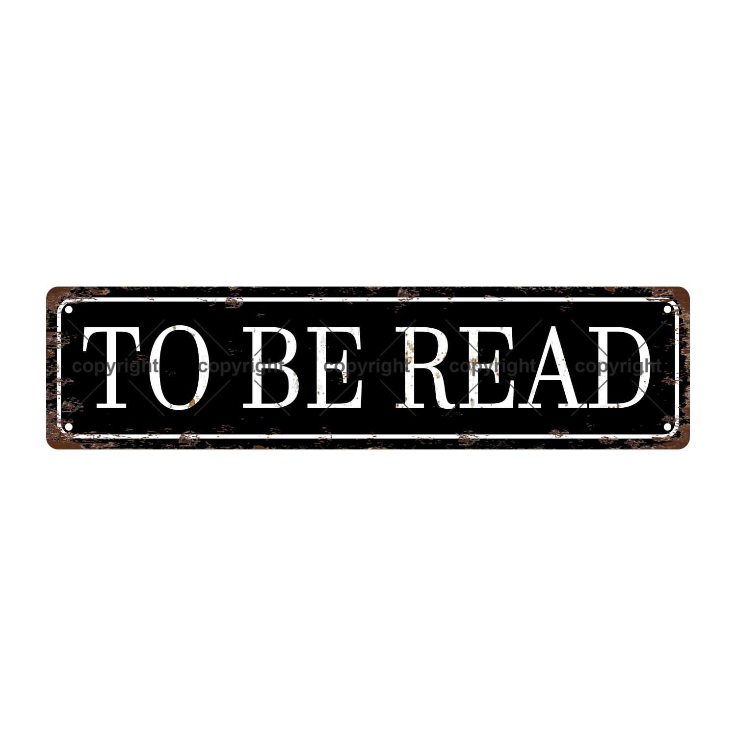 to BE Read Bookshelf Metal Tin Street Sign Bar Cafe Garage Cave Home Room Wall Bathroom Farmhouse Garden Porch Patio Decor,4x16 Inch