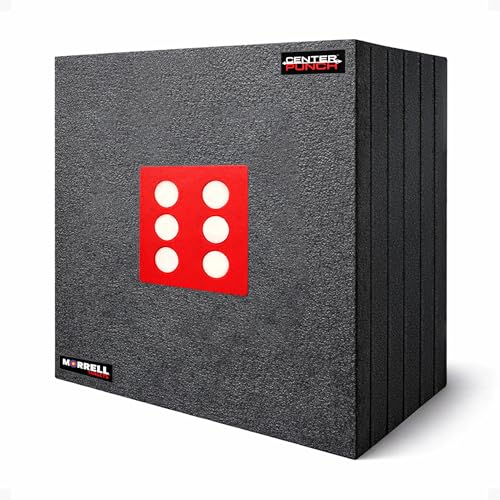 Morrell Targets Center Punch 35 Inch Foam Frame with High Roller Insert, Layered Archery Block for Compound Bows and Crossbows, Black/Red