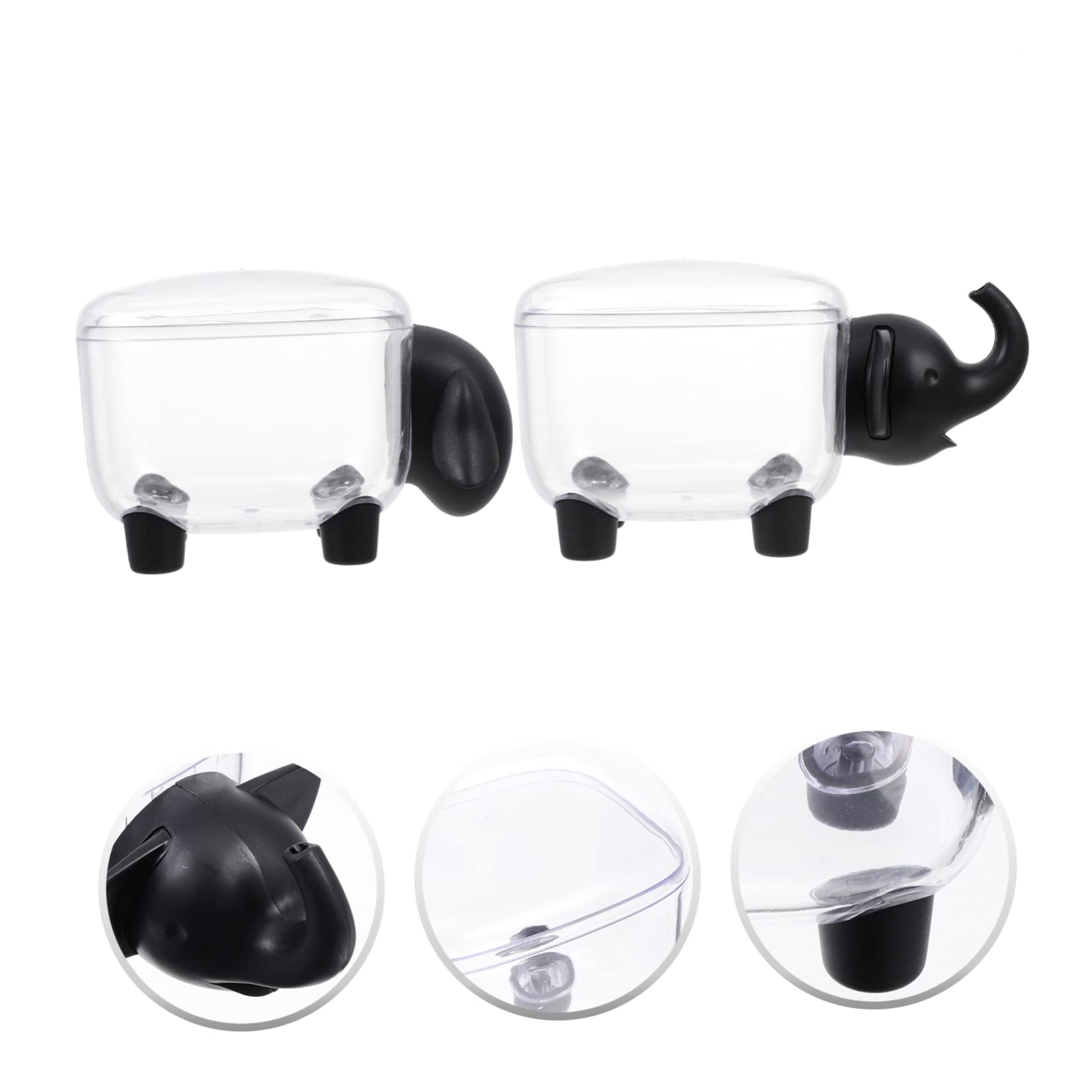 Yardenfun 2pcs Cosmetic Cotton Storage Box Cotton Swab Storage Case Toothpick Holder Swab Organizer Toothpick Container Cotton Swab Container Cotton Pad Container Toothpick Case