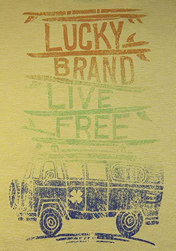 Image of Lucky Brand Boys' Short Sleeve Graphic Crew Neck T-Shirt, Soft, Comfortable, Relaxed Fit