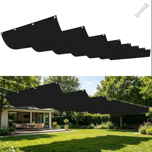 Voile d'ombrage rétractable anti-UV et résistant à l'eau 4x4.6m - 2