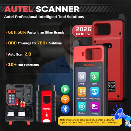 Image of Autel Scanner MaxilM KM100 Diagnostic Tool, Lifetime Update, 700+ Model