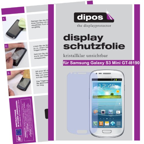 Dipos   Protector de pantalla para Samsung Galaxy S3 mini i8190 (antirreflectante, 4 unidades)