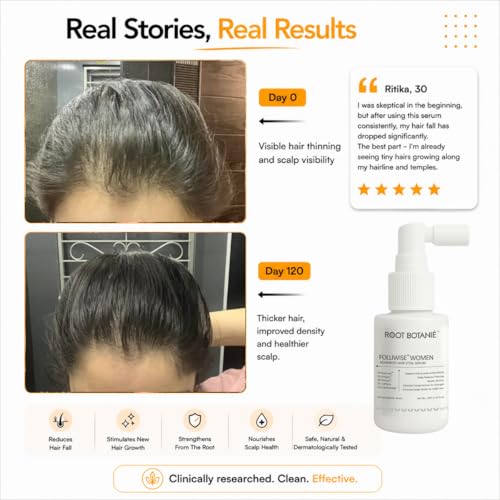 Image of Folliwise Women Hair Vital Serum | Anti-Hair Fall & Hair Growth Support | Redensyl, Procapil, Capilia Longa, Anagain, Exosomes, Caffein | Strengthens Roots, Boosts Density & Reduces Breakage - 30ml