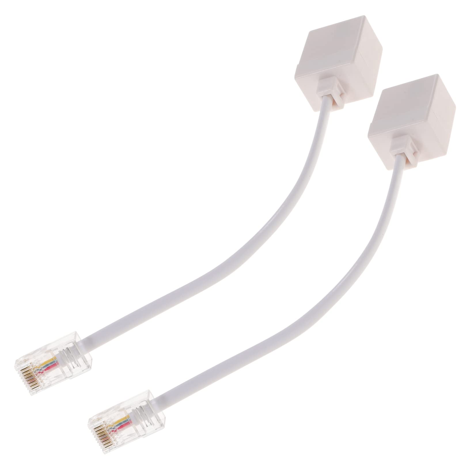 KONTONTY Phone Jack to Ethernet Adapter to Rj11 Connector Signal Transmission Sound Quality Easy to Use