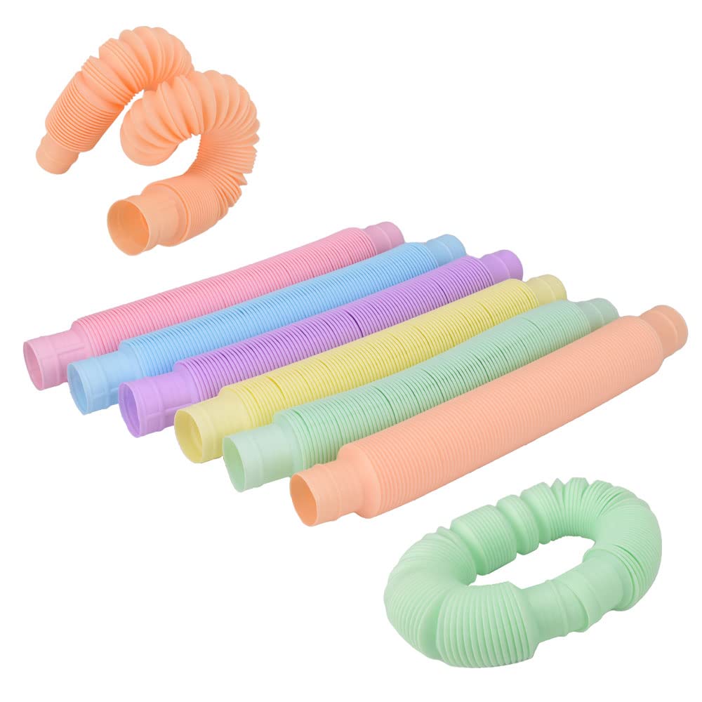 Amazon | カラフルポップチューブ 6本セット おもちゃ パイプ ストレス  