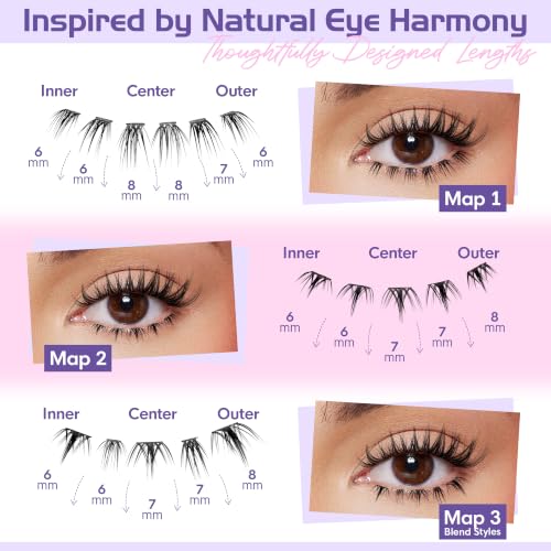 Image of Bottom Lashes 288pcs, DIY Lower Lash Clusters