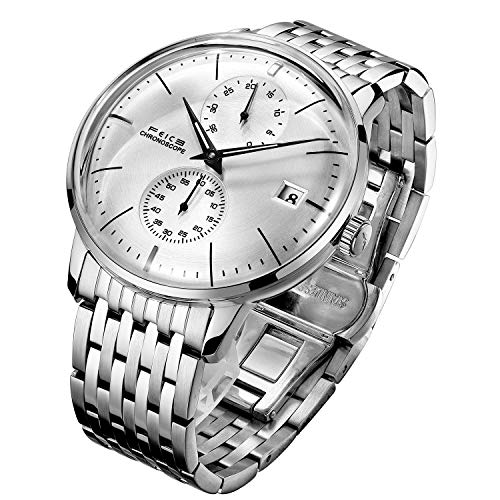 Image of FEICE Automatic Waches for Men Bauhaus Analog Mechanical Men's Watch Casual Waterproof Anti Shock Dress Watch Stainless Unique Gifts FM212 Watch.