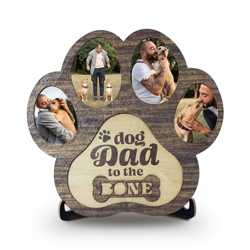 Funny Dog Dad Wooden Plaque