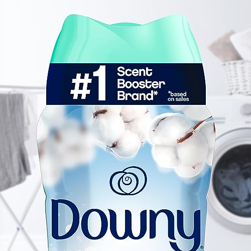 Image of Downy Cool Cotton In-Wash Laundry Scent Booster Beads, 18.2 oz, laundry scent beads, Long-lasting Freshness