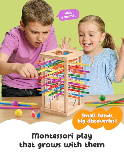 Montessori Wooden Board Game para niños de 3 a 8 años miniatura 2