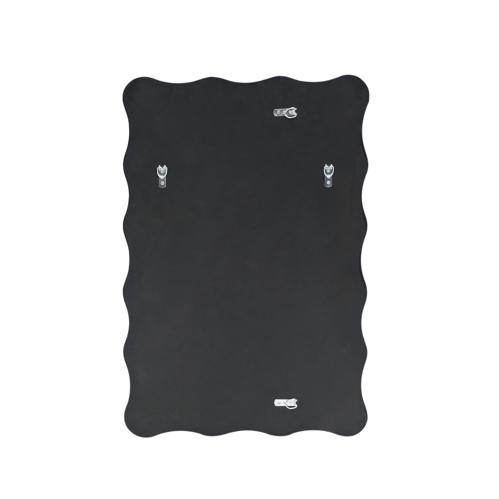 SHYFOY Specchio da parete dorato, asimmetrico, con cornice ondulata, rettangolare, decorativo, moderno, da appendere, per bagno, camera da letto, soggiorno, casa