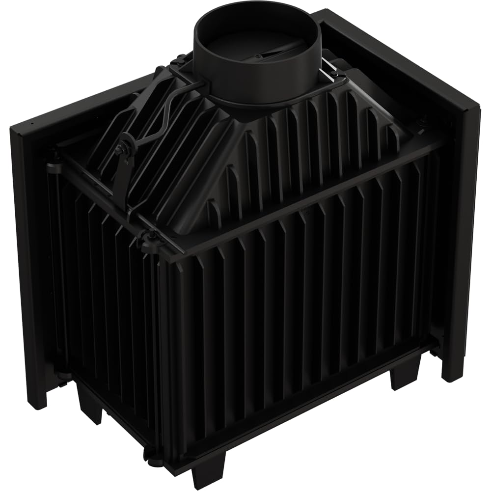 KRATKI Gusseisen Kamin 8kW Simple Kamineinsatz BImSchV Stufe 2, Eco-Design