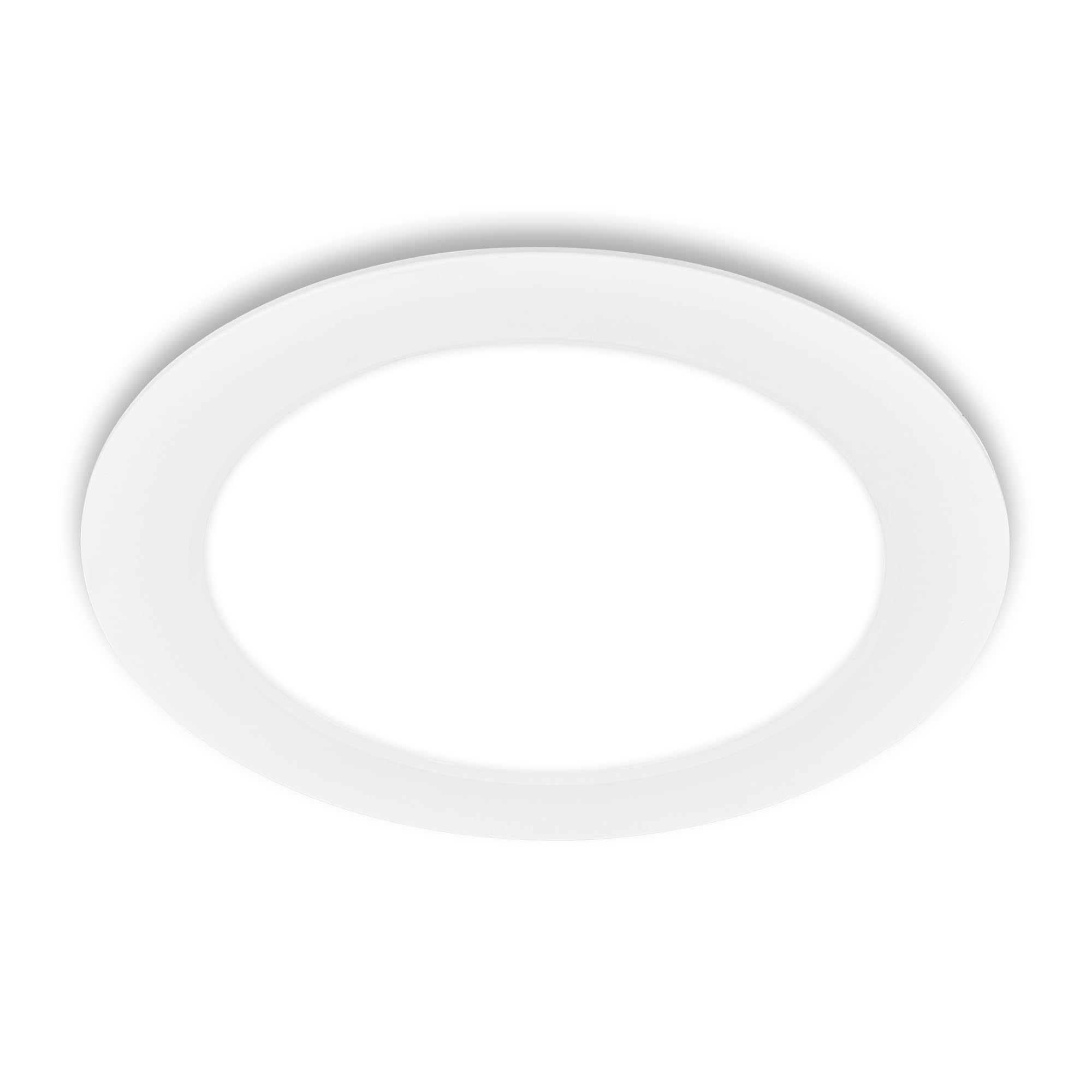 BRILONER - 1x LED Einbaustrahler 230V flach, neutralweißes Licht, 18W, 1980lm, LED Spot, Deckenspots, Spots 230V, Einbauleuchten, Einbauspots, Deckenstrahler, 68mm, 220x30mm (DxH), Weiß