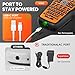 Vixic Industrial Label Maker, Cable Wire Label Maker Waterproof-Labels Bundle 4 Laminated-Tapes for Electricians Network Office Labeling, E1000 Heat Shrink Tube Labeler Machine Handheld & Portable