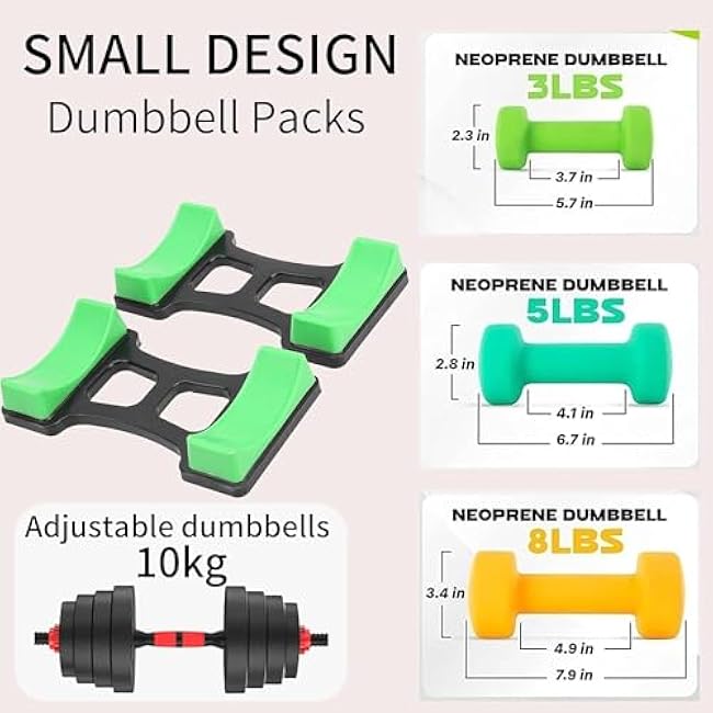 Dumbbell Bracket Mat, 1 Pair ABS Dumbbell Bracket Mat Universal Dumbbell Storage Frame Stand Floor Protection Holder Home Gym Equipment 7.6x3.9 in