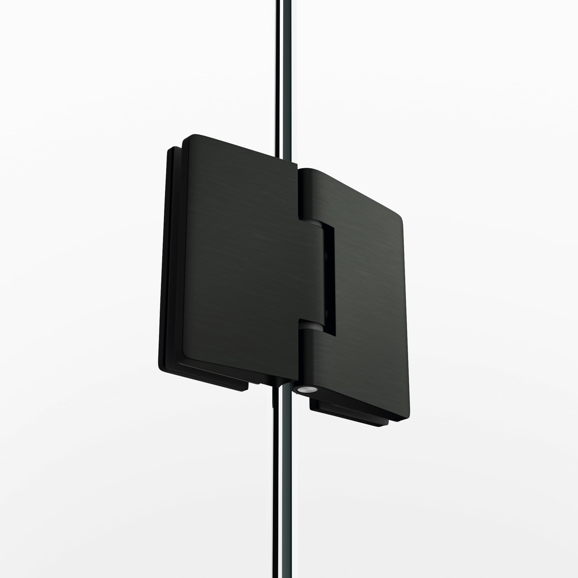 GME - Mampara Ducha Frontal 1 Puerta Fija + 1 Corredera 100cm Titanio | Mampara de Cristal con Perfilería de Aluminio y 195cm de Altura | Cristal Templado 6mm Antical Y Cierre Magnético
