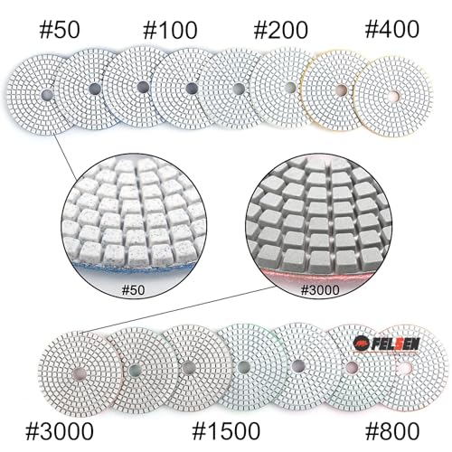 disco de Lixa Diamantada ceramica Para polimento Porcelanato Marmore Polir Granito pedras (G800)