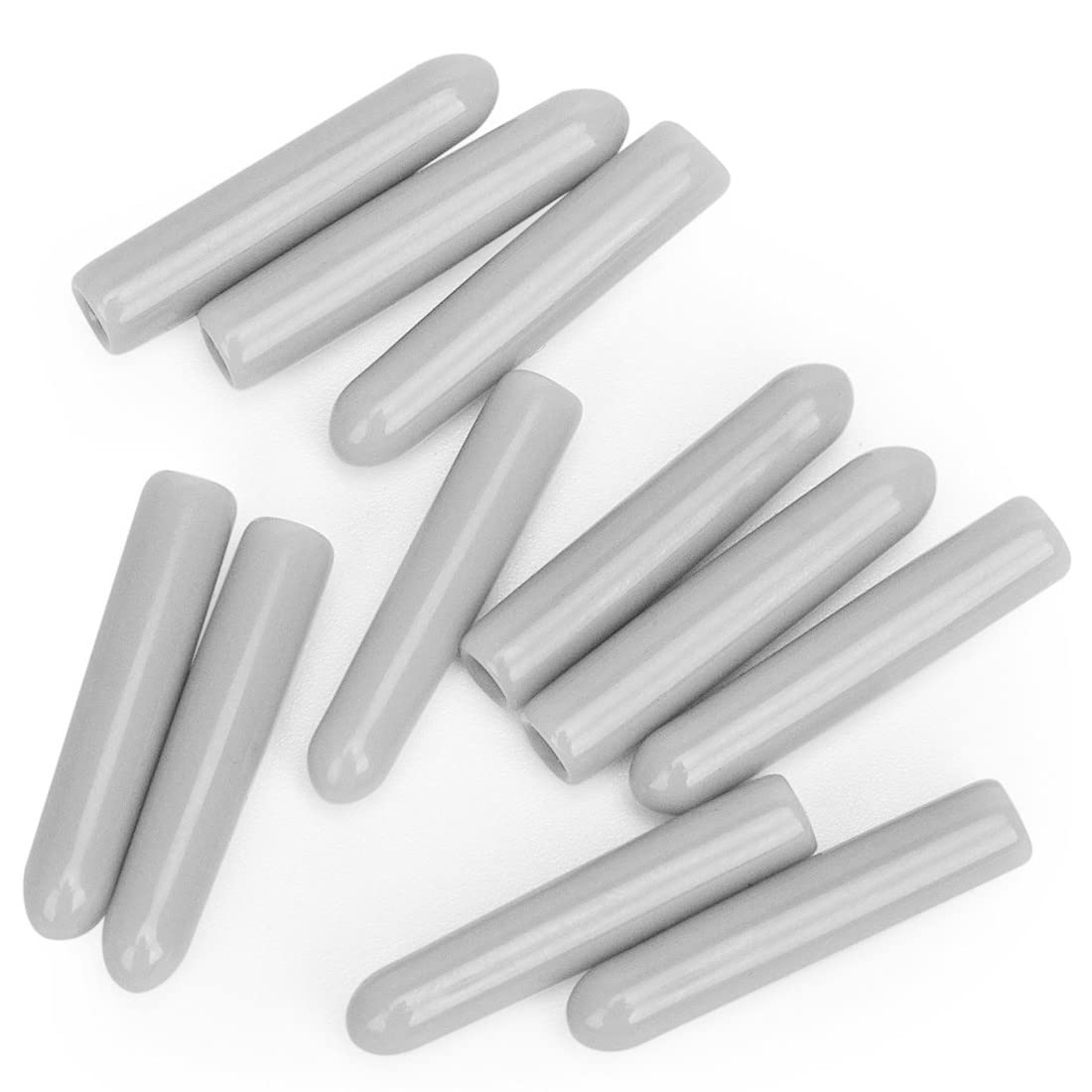 Doppen voor vaatwasserrek, 100 stuks, PVC, beschermende doppen, simpel aan te brengen, 2,5 cm en 3 mm diameter, grijs