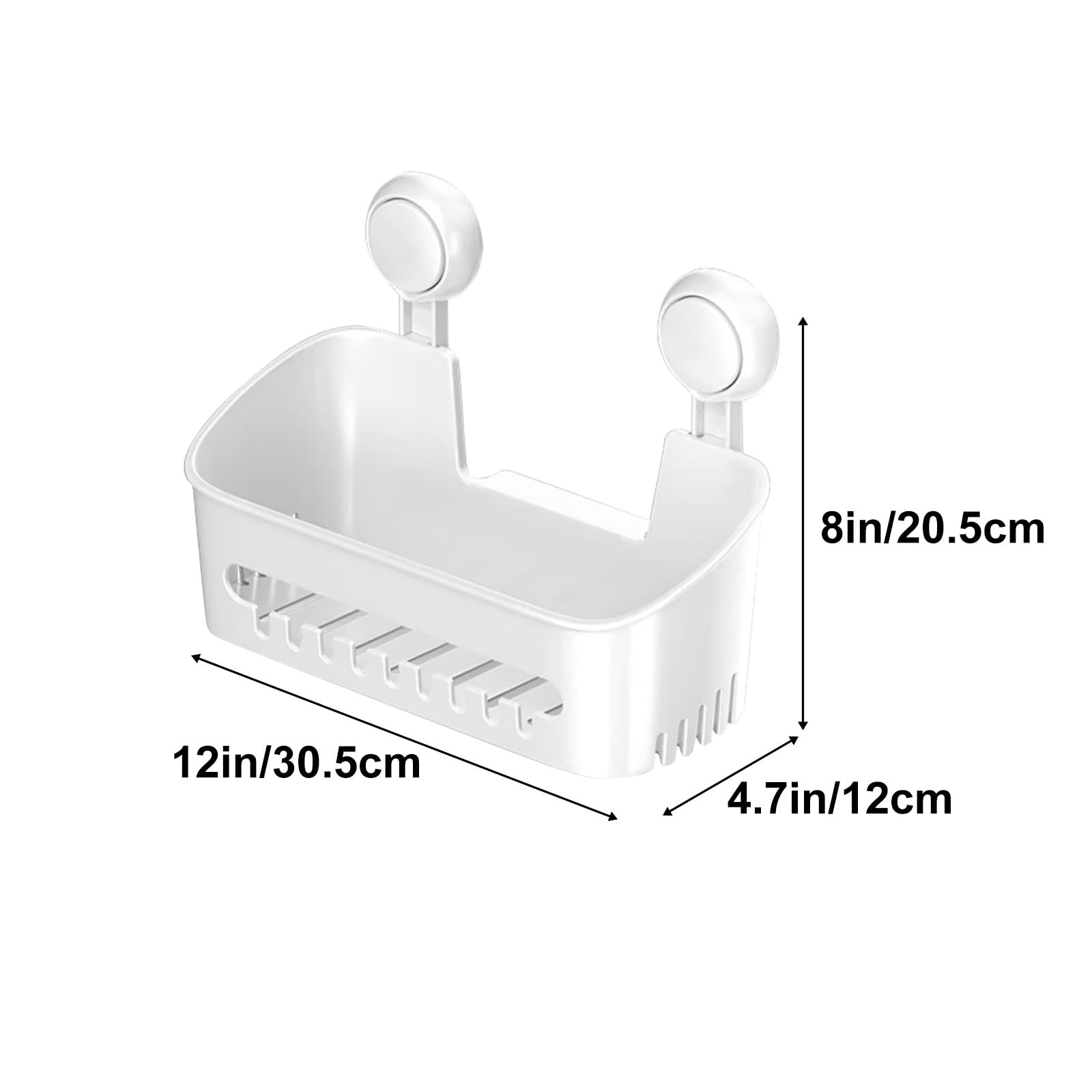 Estante con Ventosa para Ducha de baño, Estante de Almacenamiento para Inodoro, Lavabo, balcón y Cocina. Varios tamaños (8x12 pulgadas/20,5x30,5 cm).