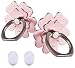 Phone ring holder /cell phone mount stand 2 Pieces, metal finger grip stand holder ring,car mount for iPhone 6s plus 7 plus, Samsung Galaxy S7 edge HTC Smartphones Tablet phone ring (Rose gold flower)