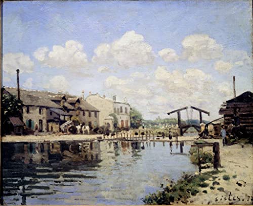 Toile peinture murale Alfred Sisley 60x90cm pour décoration salon moderne
