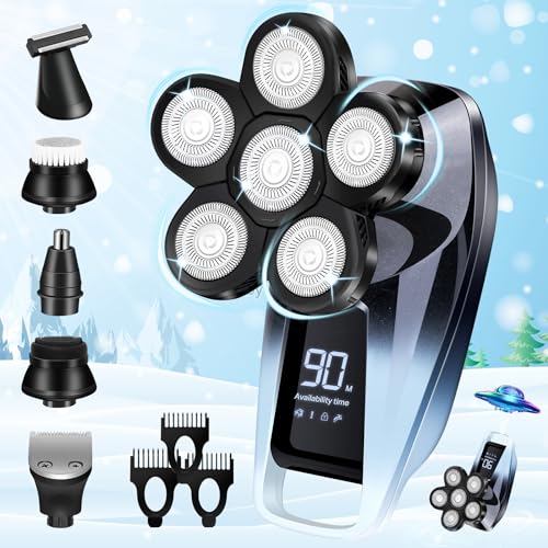 6-in-1 Lady Electric Shaver for Women- Wet Dry Razor for Legs & Body | Painless Hair Removal Tool