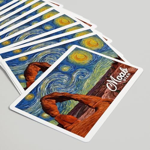 Lantern Press Moab Utah Starry Night Baraja de 52 cartas miniatura 5