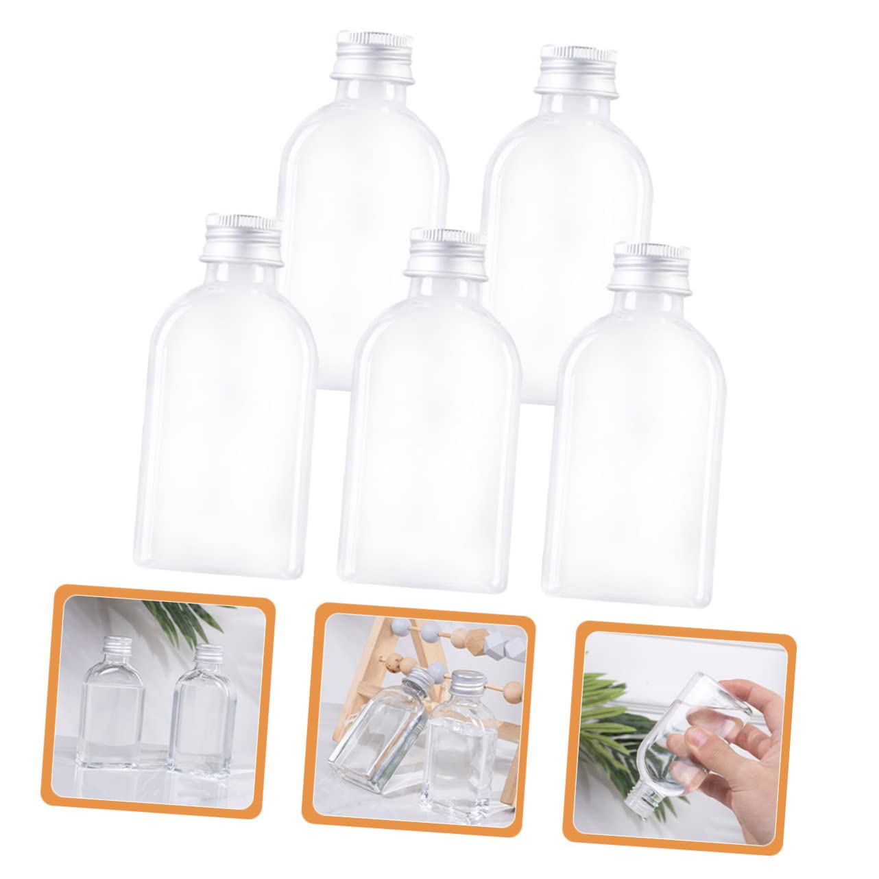 25 Stück Trinkflaschen, Squeeze-Lotion-Flaschen, Badecreme-Flaschen, Wasserflaschen zur Aufbewahrung, sensorische Flaschen, 8 Unzen Wasserflaschen, Lotionsbehälter, Kosmetikflaschen, Einwegartikel, Th