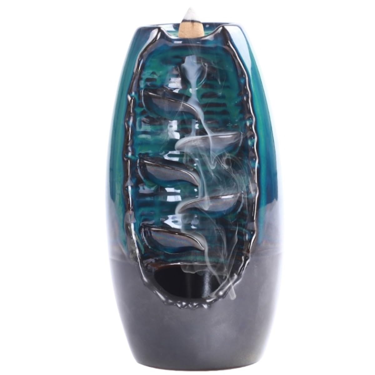 Incense Holder,Creative Backflow Ceramic Incense Burner Sandalwood Crafts Ornaments Elegant