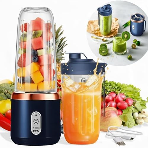 Portable Electric Blender | USB Rechargeable Smoothie Maker | Min...