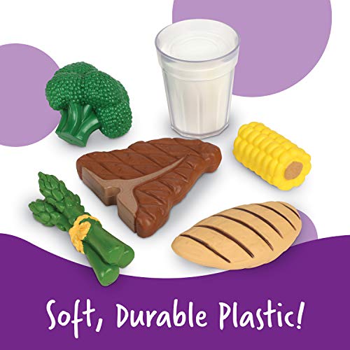 Learning Resources New Sprouts Dinner Food Basket - 18 Pieces, Ages 18+ Months Pretend Play Food For Toddlers, Preschool Learning Toys, Kitchen Play Toys For Kids, Play Food With Basket #TOP4