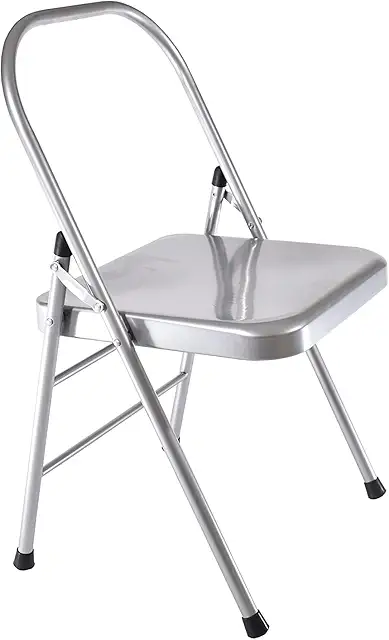 Silla de Yoga TARA YOGAPROPS Plegable, Sin Barra Frontal, Ligera y Fuerte
