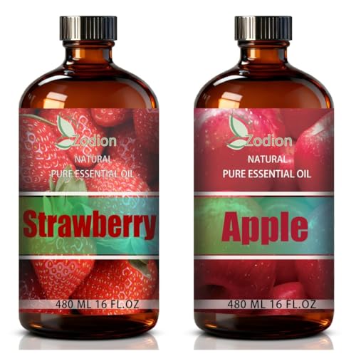 Aceites Esenciales de Manzana y Fresa 16 Fl Oz