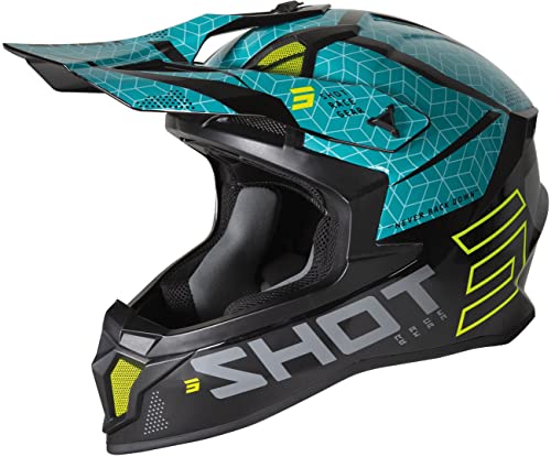 Shot Lite Core Casco Motocross (Black/Blue,L (59/60))