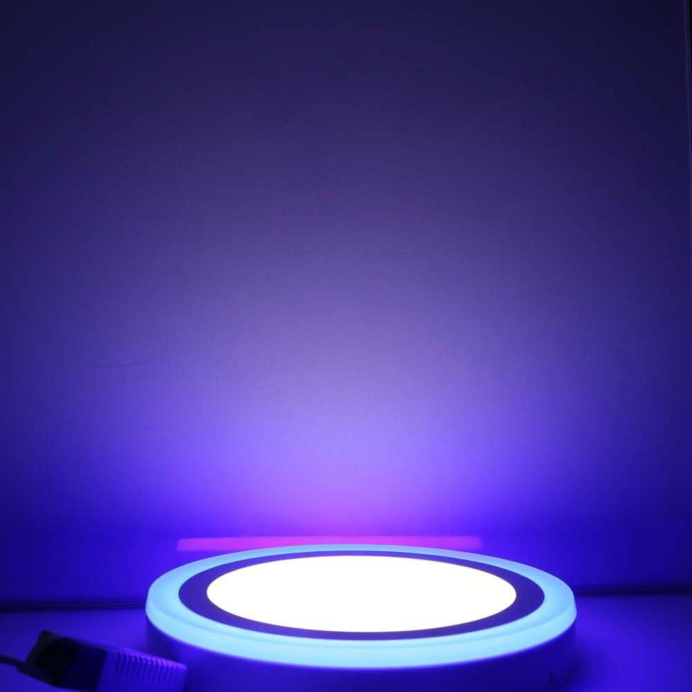 Galaxy 12WPBW-2 12Watts Indoor Ceiling Light, Blue & White, Round