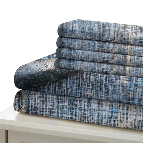 Housse de couette résistante en microfibre ultra douce au motif nautique rustique - 7