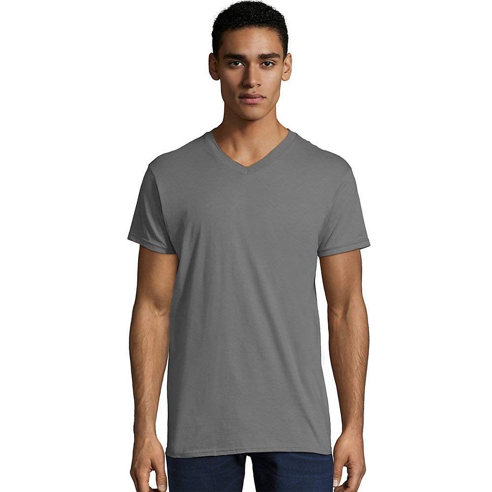 4.5 oz. 100% Ringspun Cotton Nano-T V-Neck T-Shirt