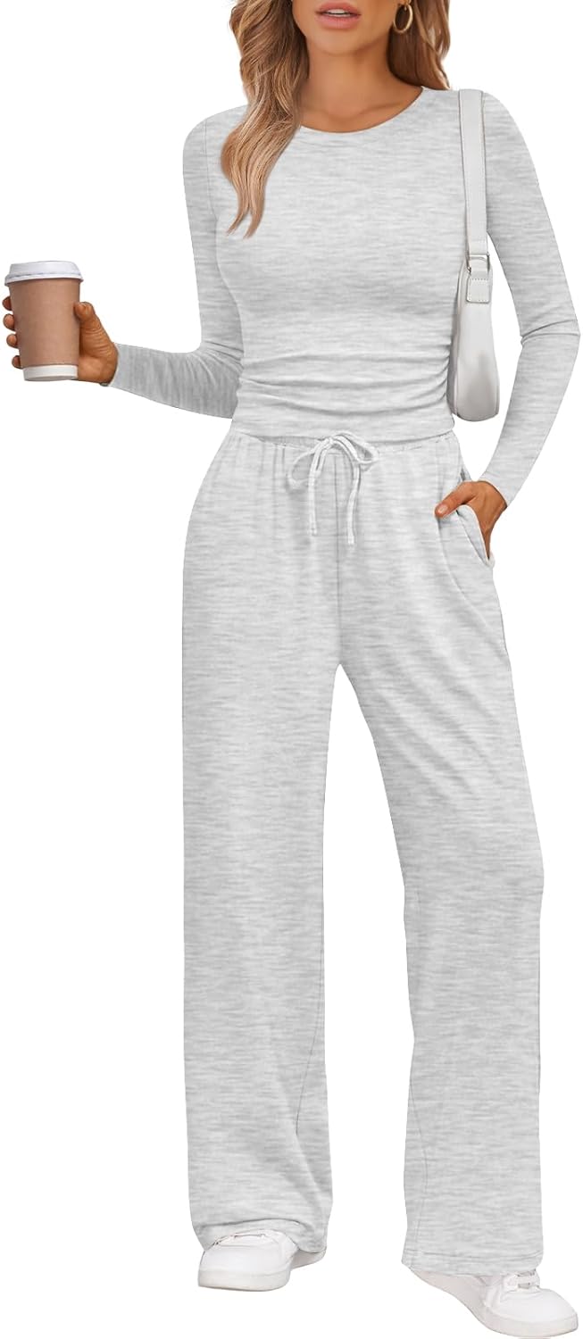 LILLUSORY 2 Piece Lounge Sets for Women Fall Outfits 2025 Two Piece Travel Sweatsuits Business Casual Fashion Clothes LILLUSORY 2 Piece Lounge Sets for Women Fall Outfits 2025 Two Piece Travel Sweatsuits Business Casual Fashion Clothes
