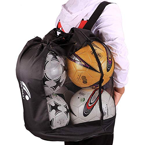 image for IPENNY Middle Size Durable Mesh Ball Football Bag Sports Equipment Duf