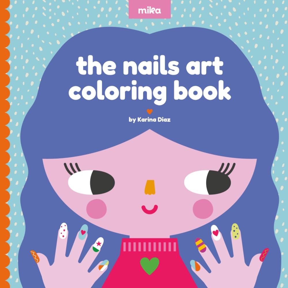 the nails art: coloring book