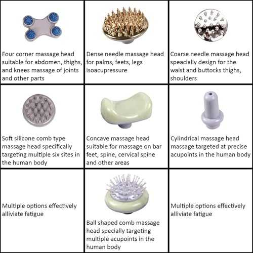 Image of 7 In 1 Magic Massager Heavy Duty Full Body Massage with 7 Versatile Attachments Full-Body Pain Relief & Relaxation For Back, Neck, Foot, Thigh, Hand, Belly, Abdomen Acupressure Therapy (Multicolour)