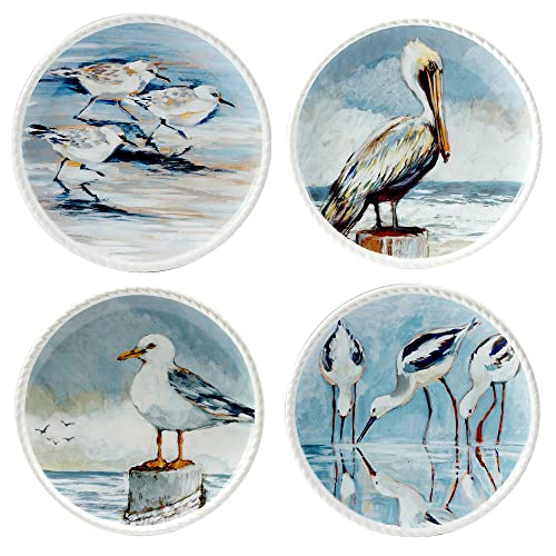 Certified International Shorebirds 16 Piece Dinnerware Set, Service for 4, Multicolored - Image 3