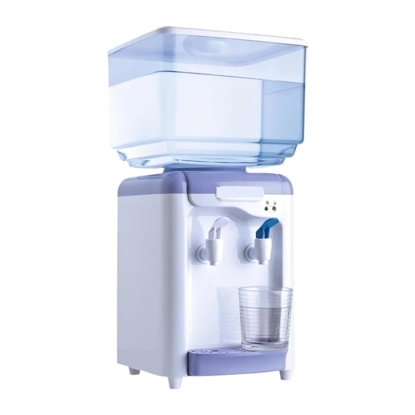 Dispensador De Agua Con Depósito 7 Litros, Blanco Y Morado, Fuente Bebidas, 24,5 X 23 34 Cm, Sin BPA, Bot FáCil De Limpiar