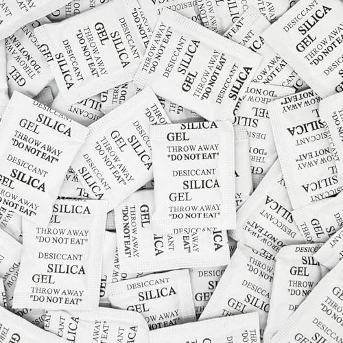 Silica Gel Packets - 100 PCS 2 Gram Desiccant Packs for Storage Dry Packets for Electronic Products...