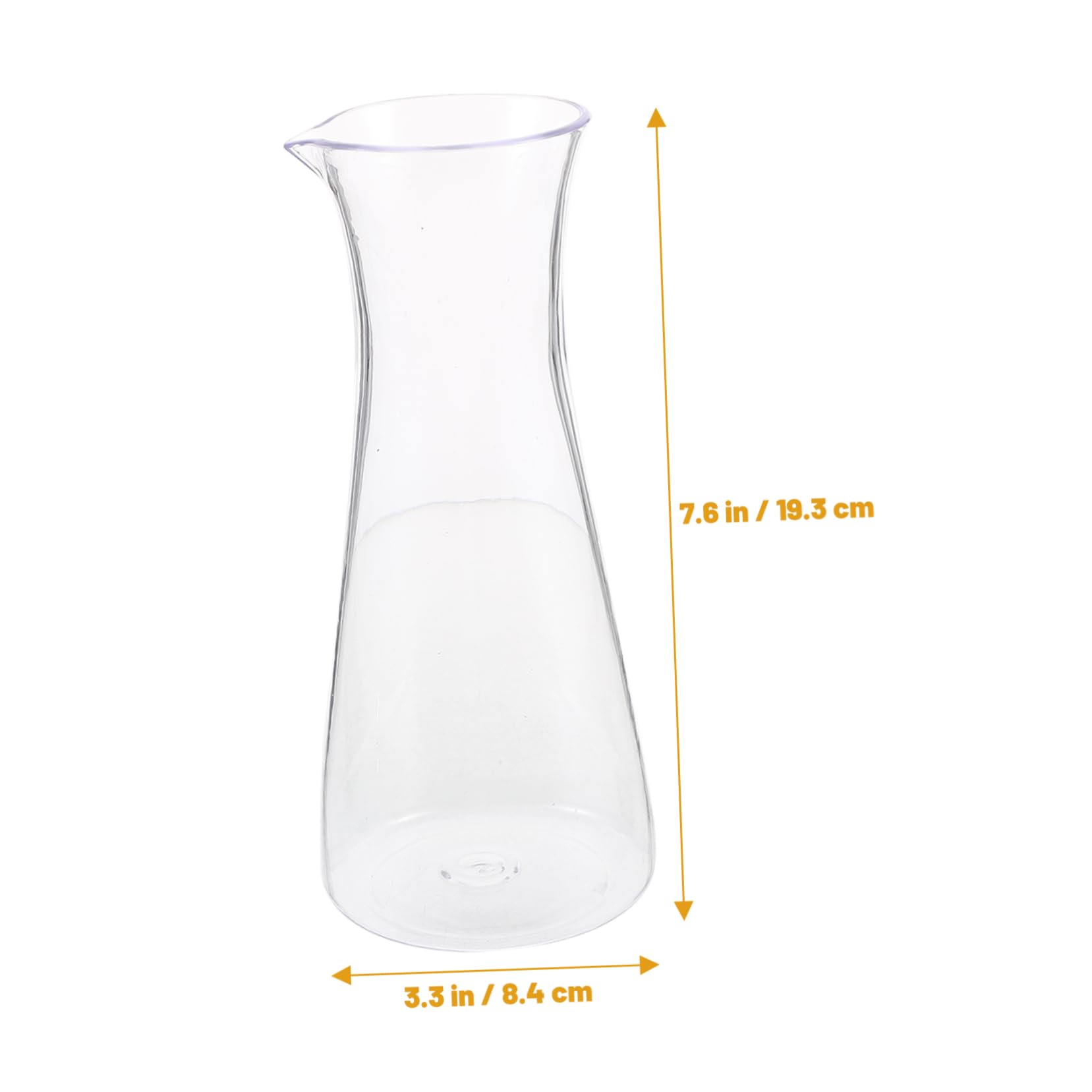 MUCKLILY Transparent Acrylic Wine Carafe Party Beverage Container for Home Kitchen and Events for Serving Wine Juice Iced Tea More Versatile Decorative Drink Pitcher