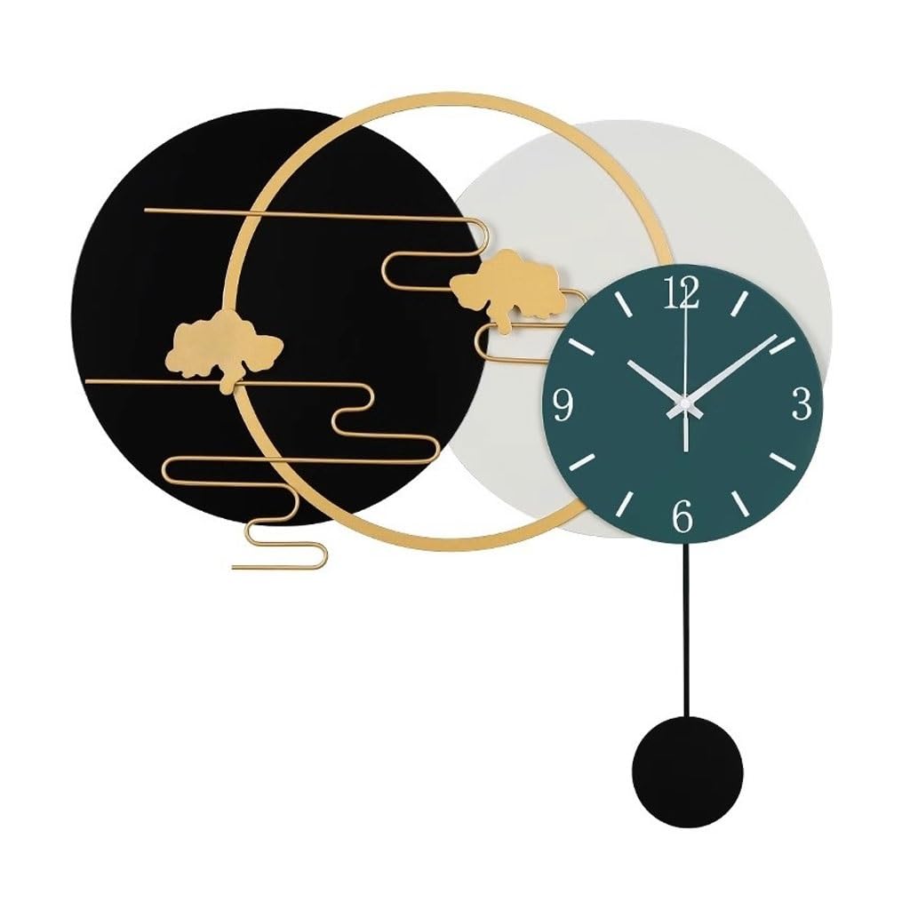 EINES Silent Decorative Wall Clock Wall Decorative Clock Clock Wall Clock Living Room Home Simple Creative Light Luxury Clock Easy to Read