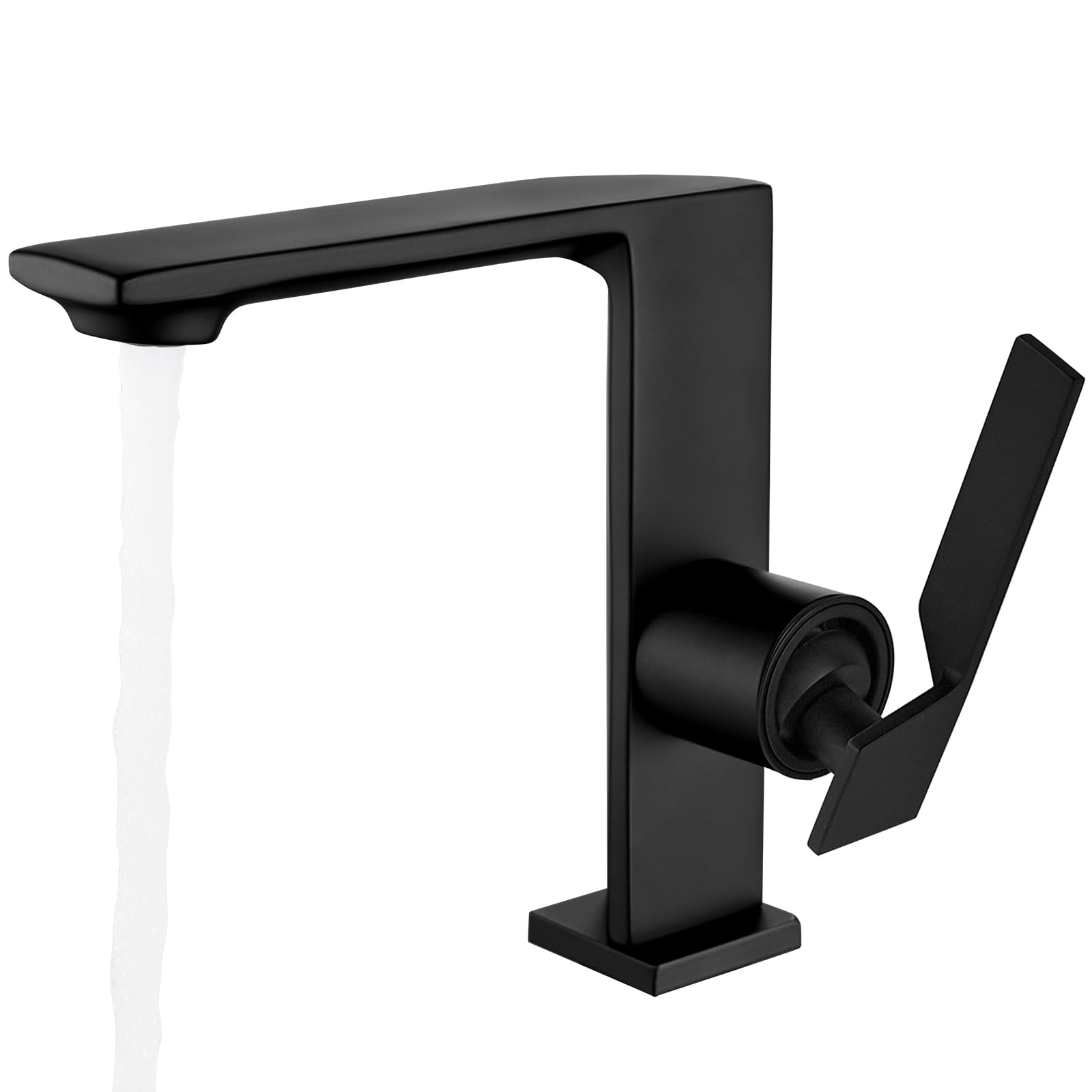 Wasserhahn Bad schwarz Waschtischarmatur Armatur Badezimmer